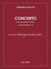 Concerto per clarinetto solo (1969) (Carte fiorentine n. 2)