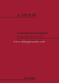 Concerto in fa maggiore 'L'Autunno' RV 293, Op. VIII nº 3, F.I-24, flauto e pianoforte