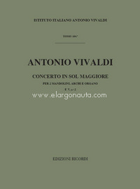 Concerto Per Mandolino, Archi E B.C.: : Per 2 Mandolini In Sol Rv 532 F.V-2 - Tomo 104, 2 Mandolins, Strings and Basso Continuo. 9790041905549