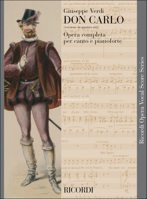 Don Carlo: versione in 4 atti (testo cantato italiano), Vocal and Piano Reduction
