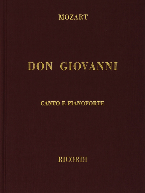 Don Giovanni: Opera Completa, Vocal and Piano Reduction