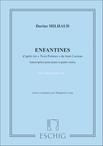 Enfantines: Transcription Pour Piano 4 Mains, Piano, 4 Hands. 9790045004897