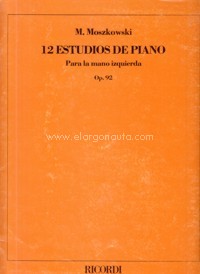 12 Estudios de piano para la mano izquierda, op. 92. 37532
