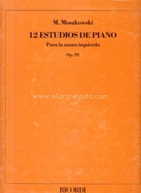 12 Estudios de piano para la mano izquierda, op. 92