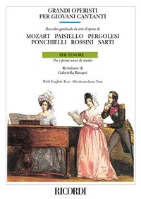 Grandi operisti per giovani cantanti, tenore e pianoforte, vol. I