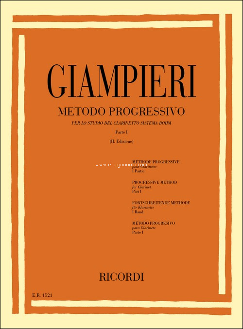 Metodo Progressivo Per Lo Studio , Clarinet