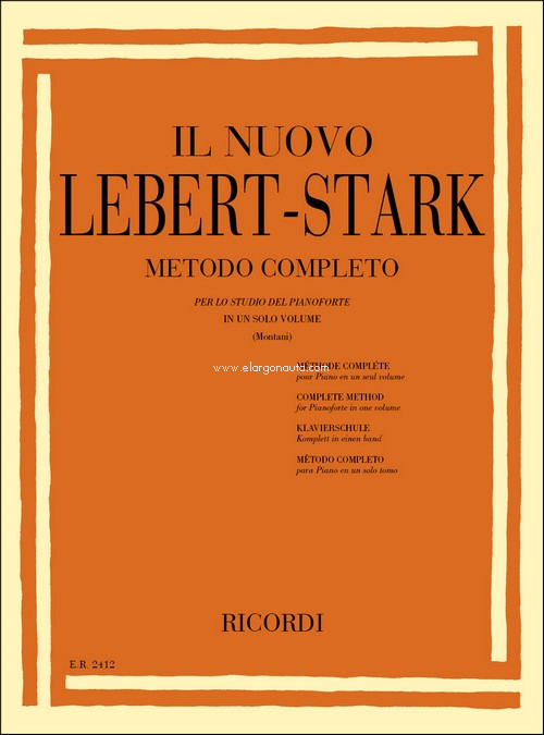 Il Nuovo Lebert Stark: Metodo Completo In Un Solo Volume, Piano