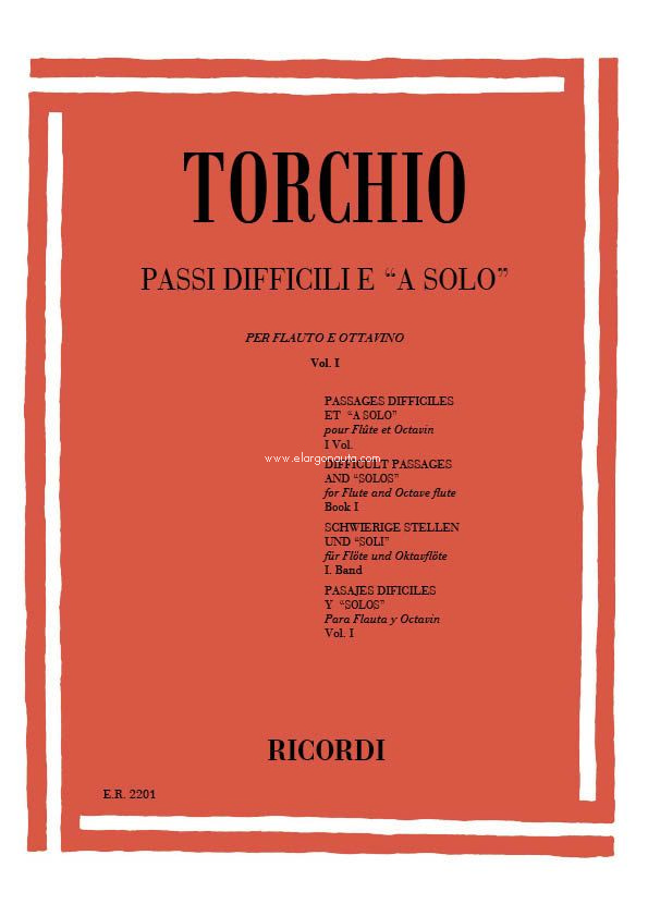 Passi Difficili e A Solo, Vol. 1, Flute