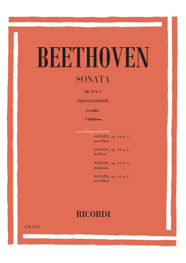 32 Sonate: N. 10 In Sol Op. 14 N. 2, Piano
