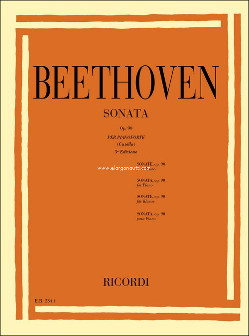 32 Sonate: N. 27 In Mi Min. Op. 90, Piano