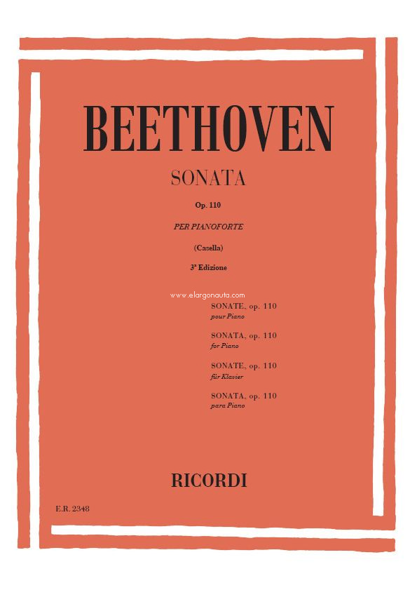 32 Sonate: N. 31 In La Bem. Op. 110, Piano