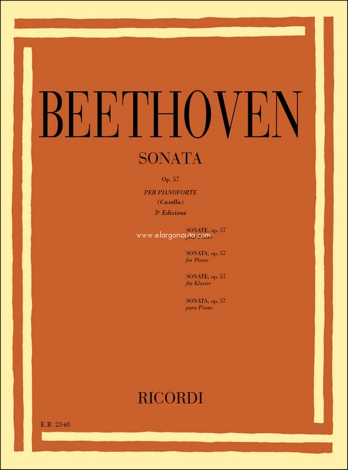 32 Sonate: N. 23 In Fa Min. Op. 57 'Appassionata', Piano