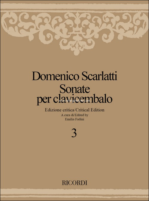 Sonate Per Clavicembalo - Volume 3: Ed. Critica E. Fadini