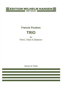 Trio Pour Hautbois, Basson Et Piano, Bassoon, Oboe, Piano Chamber. 9788759803929