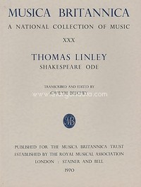 Shakespeare Ode, Choir. Musica Britannica, vol. XXX