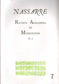 Nassarre 9-2. Revista Aragonesa de Musicología. 39141