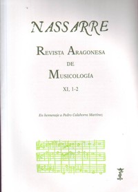 Nassarre 11-1/2. Revista Aragonesa de Musicología. En homenaje a Pedro Calahorra Martínez. 39144