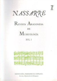 Nassarre 16-1. Revista Aragonesa de Musicología. 39151