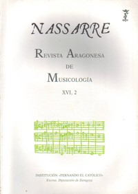 Nassarre 16-2. Revista Aragonesa de Musicología. 39152