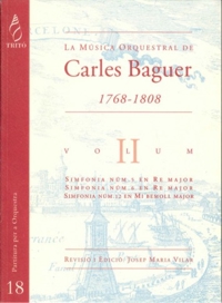 La Música Orquestal de Carles Baguer, vol. II: Sinfonías núm. 5, 6 y 12