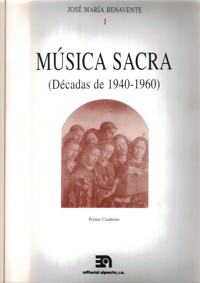 Música sacra, primer cuaderno (décadas de 1940-1960). 9790692120001