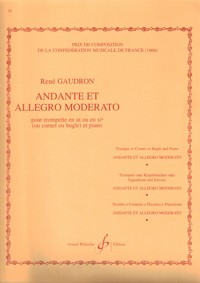 Andante et allegro moderato, pour cornet et piano