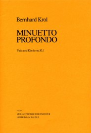 Minuetto profondo, op. 83, nº 1, für Tuba und Klavier. 9790203431374