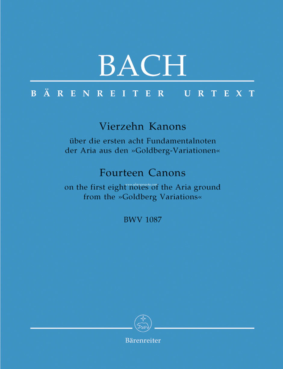 Forteen Canons BWV 1087: Erstausgabe,