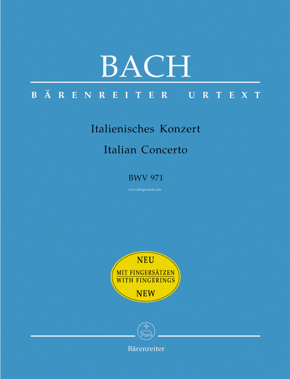 Italian Concerto, BWV 971, piano. 9790006531967