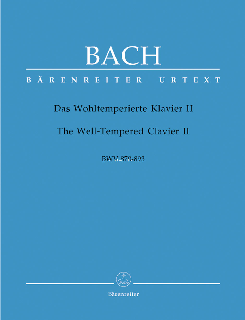 The Well-Tempered Clavier II, BWV 870-893, Piano. 9790006498727