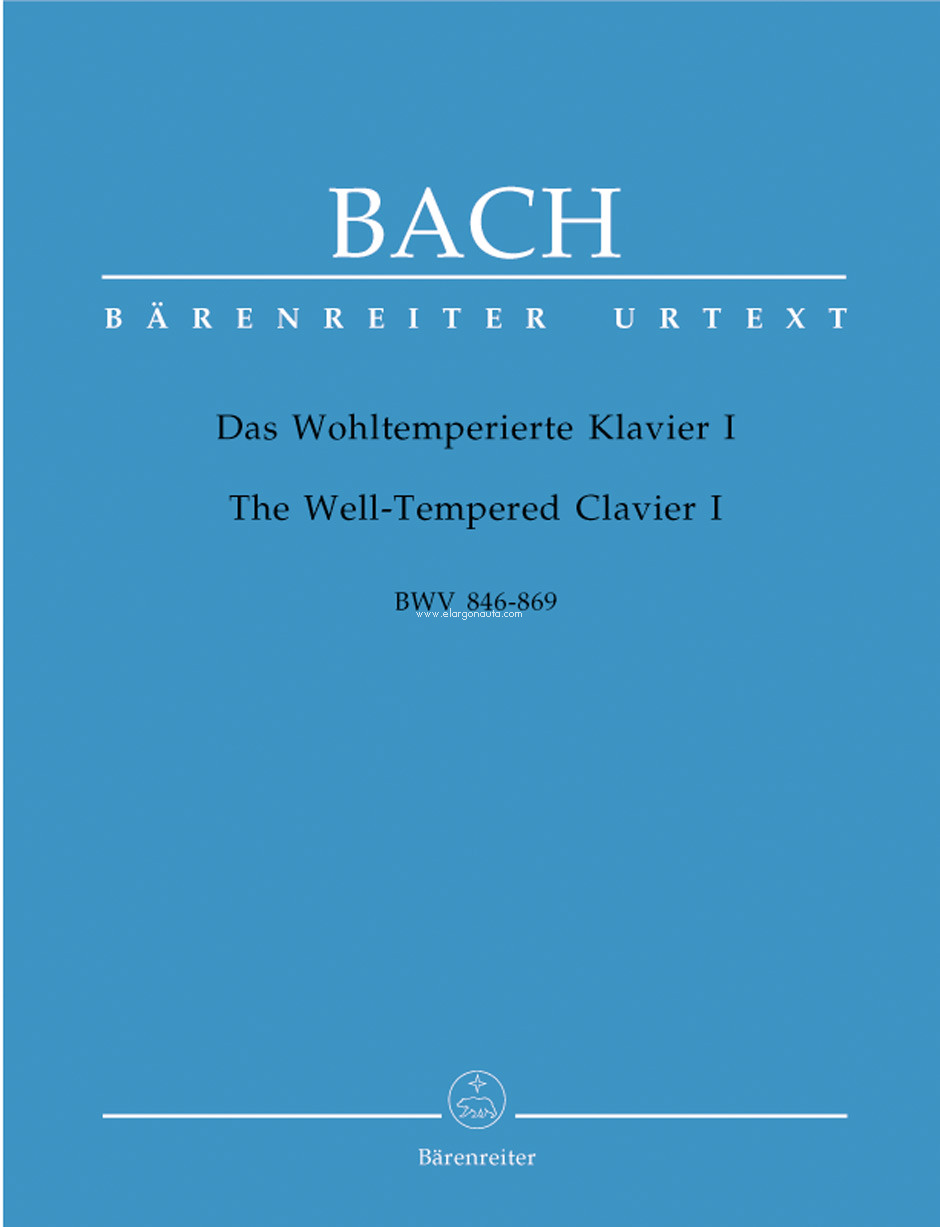 The Well-Tempered Clavier I: BWV 846-869, Piano