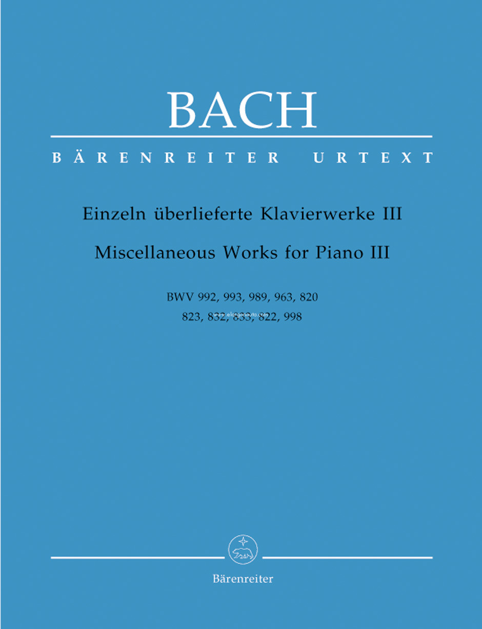Miscellaneous Works for Piano - Volume III. 9790006506002