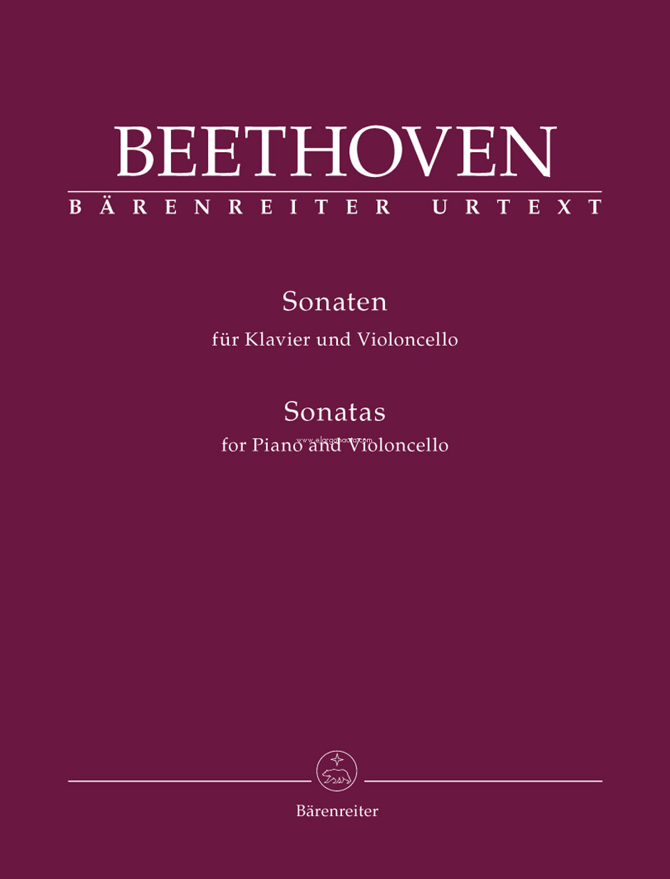 Sonatas for Piano and Violoncello = Sonaten für Violoncell und Klavier. 9790006524228