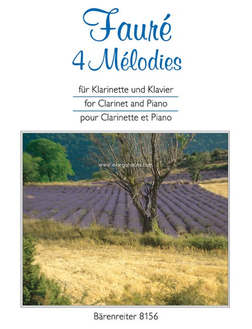 4 Melodies, Clarinet and Piano. 9790006498918