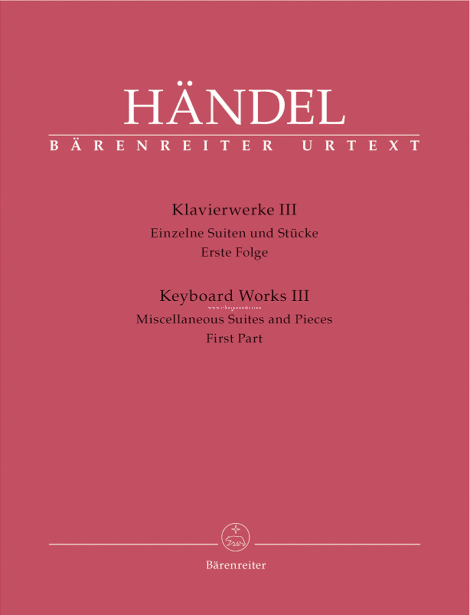 Keyboard Works Book III: Miscellaneous Suites and Pieces. First Part, Piano. 9790006446223