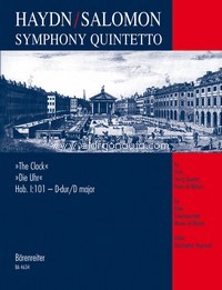 Symphony-Quintetto based on Symphony No. 101, Flute, String Quartet and Piano ad lib.