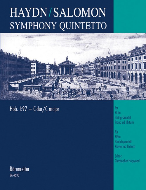 Symphony Quintetto: nach Sinfonie Nr. 97 für Flöte, Streichquartett und Klavier ad libitum, Flute, first Violin, second Violin, Viola, Violoncello, Piano ad lib.