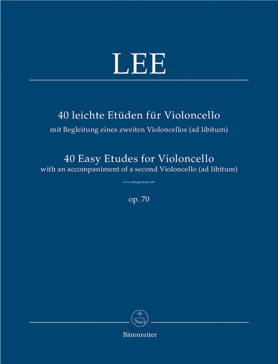 40 Leichte Etudes Op.70: 40 Easy Etudes for Violoncello