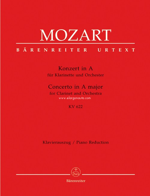 Concerto for Clarinet and Orchestra A major KV 622. 9790006456291
