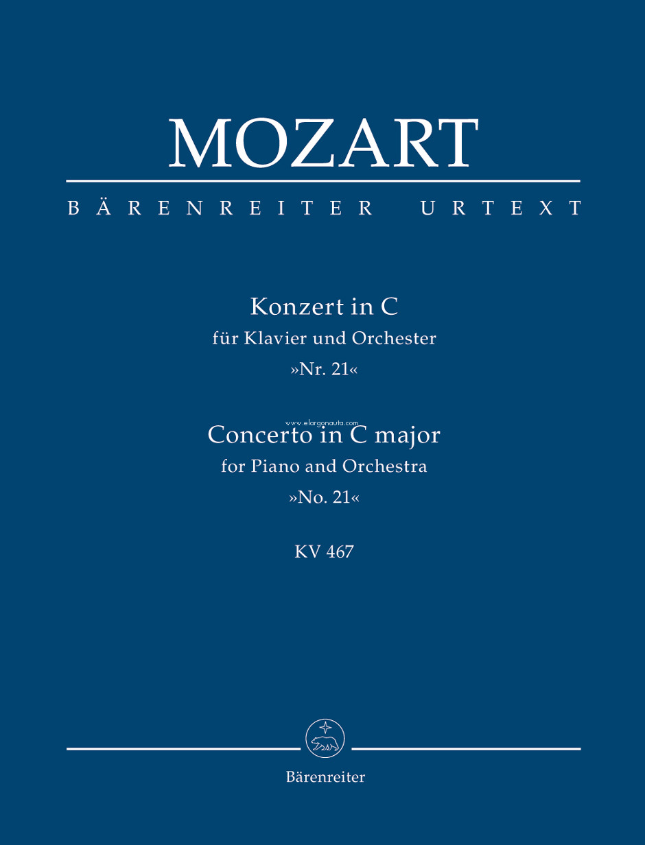 Piano Concerto No.21 In C Major K.467: for Piano and Orchestra, Chamber Orchestra