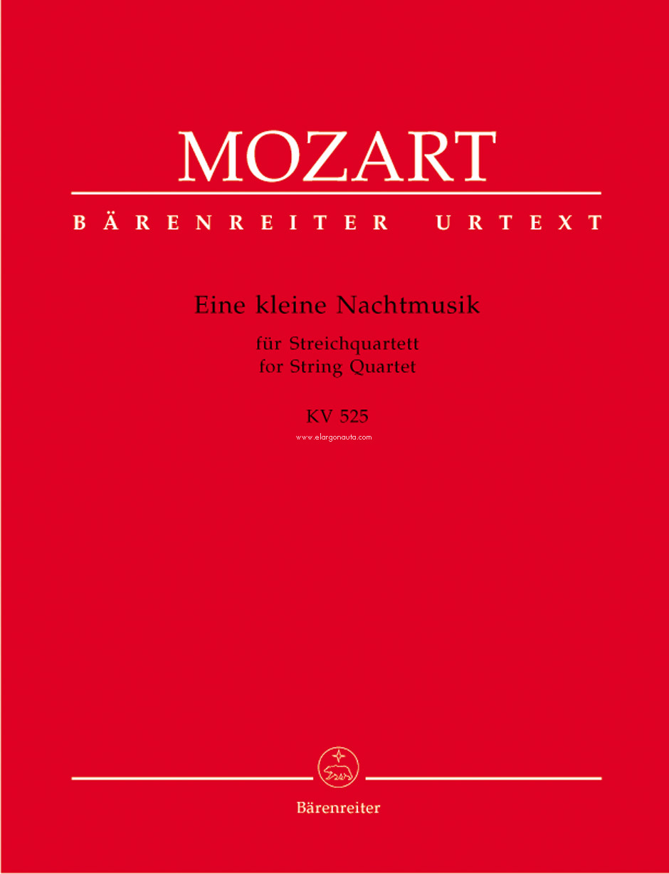 Eine kleine Nachtmusik: for String Quartet. 9790006520701