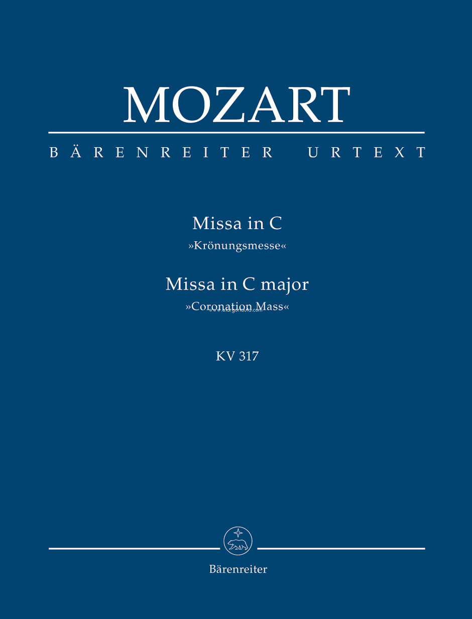 Missa in C major KV 317 "Coronation Mass", Mixed Choir and Orchestra. 9790006204632