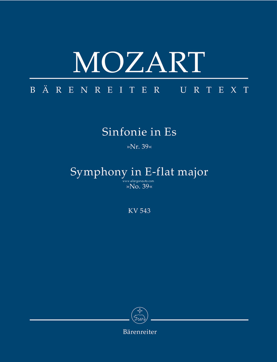 Symphony No. 39 Study Score, Orchestra