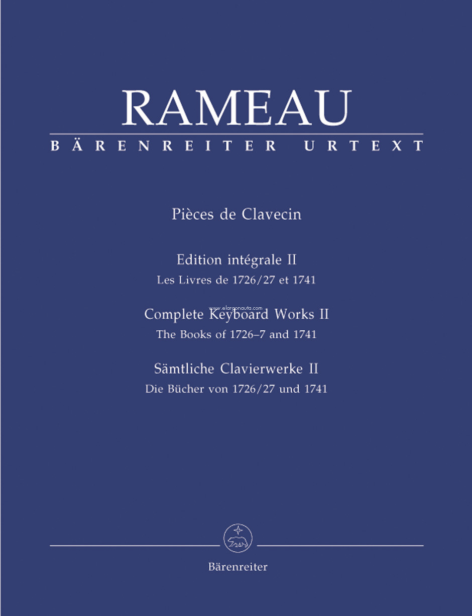 Sämtliche Clavierwerke, Band II: The Books of 1726-7 and 1741, Harpsichord