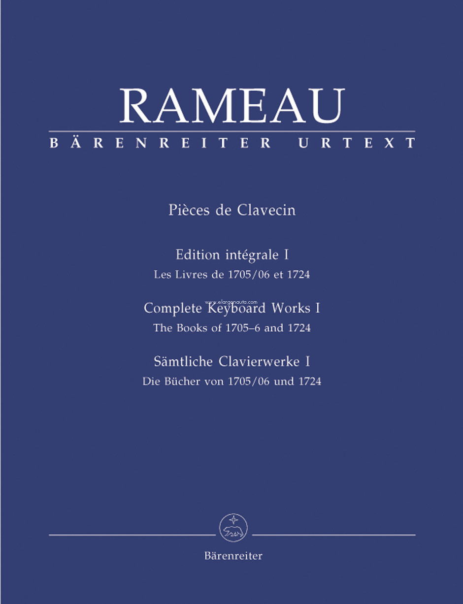 Sämtliche Clavierwerke, Band I: The Books of 1705-6 and 1724, Harpsichord, Harpsichord. 9790006525331