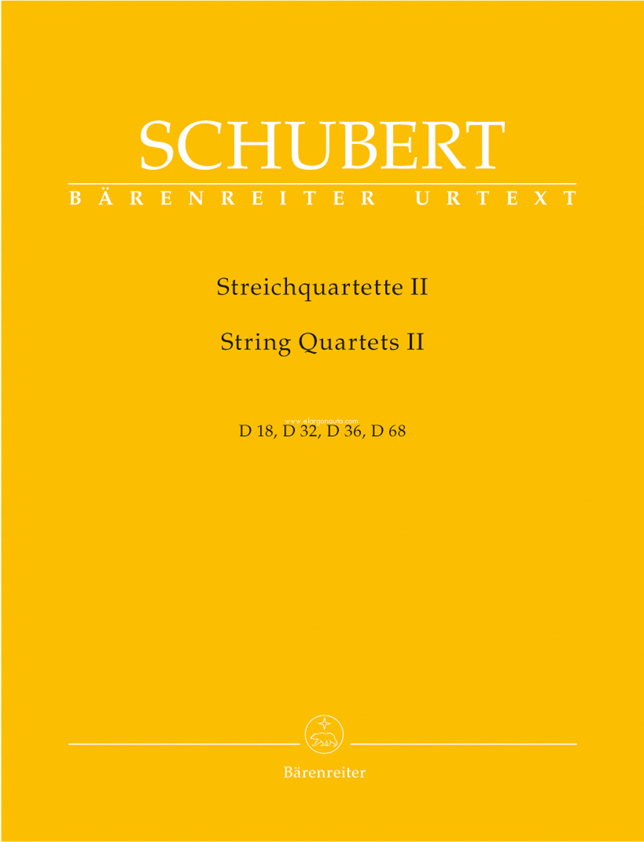 String Quartets II D 18,D 32,D 36,D 68