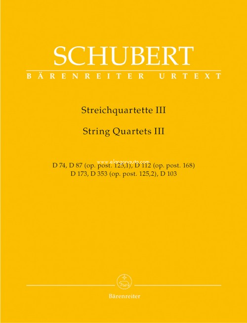 String Quartets Volume 3. 9790006493395