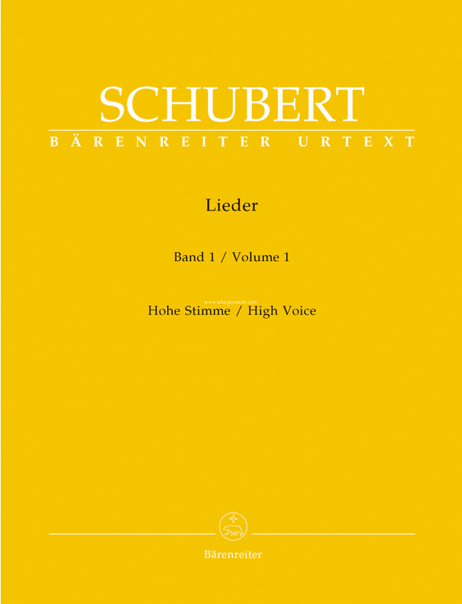 Lieder Volume 1 High Voice & Piano: Hohe Stimme / High Voice, Vocal and Piano. 9790006524884