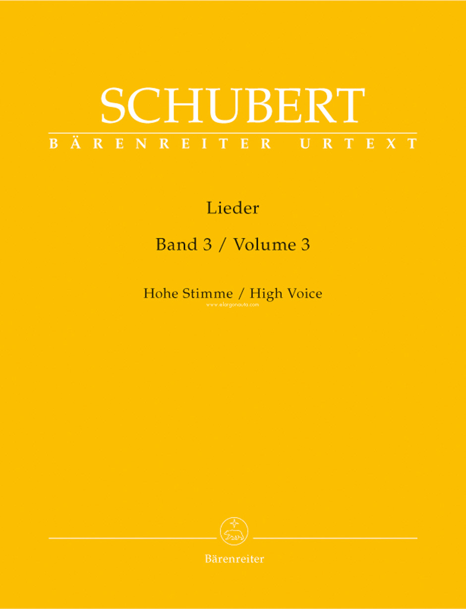 Lieder Band 3: Hohe Stimme / High Voice, Vocal and Piano. 9790006530526