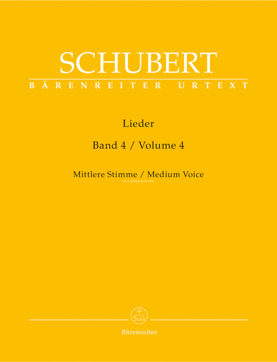 Lieder Band 4: Mittlere Stimme / Medium Voice, Vocal and Piano